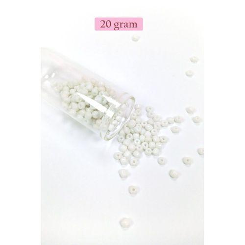 Dökme Cam Kum Boncuk Büyük Boy (6/0) 4 mm - 4 Renk - Toplam 80 Gram - BNC408