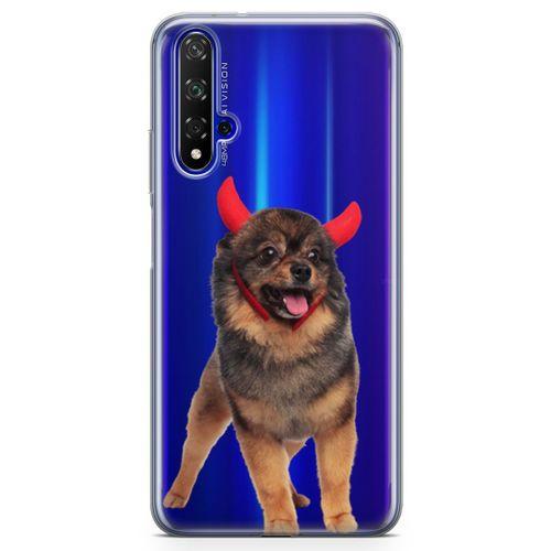 Honor View 20 Kılıf Pom Köpek Arka Kapak Koruma Desenli Full Koruyucu