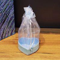 Mavi Kalp Tasarımlı Tül Kese