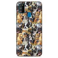 Samsung Galaxy M30s Kılıf Köpek Kıyafetleri (10) Full Koruma Kılıfı Labrador, Kaniş