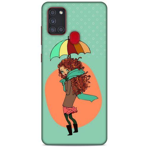 Sokak Modası 62 Samsung Galaxy A21s Kılıf Desenli Silikon