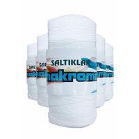 5 Adet Polyester Makrome İpi 10 Kar Beyaz 100 gr