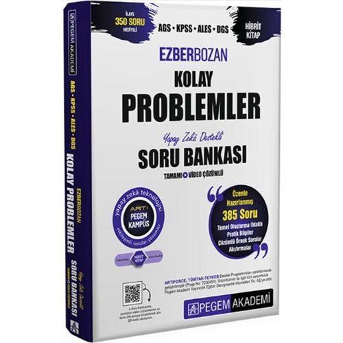 AGS KPSS ALES DGS Ezberbozan Kolay Problemler Tamamı Çözümlü Soru Bankası Pegem Yayınları