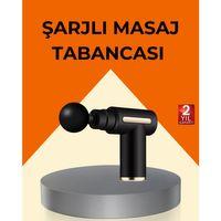 Şarjlı Kas Masaj Aleti 6 Kademe 4 Başlık Derin Doku EMS Titreşim Sporcu Masaj Tabancası