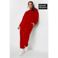 Kadın El Yazılı California Baskılı Büyük Beden İnce Bisiklet Yaka Swatshırt SPR25BSWK63