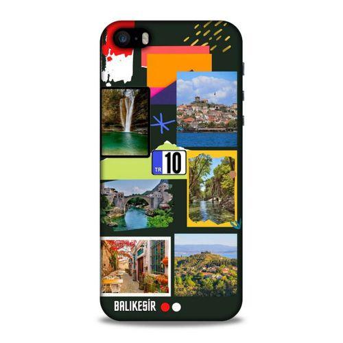 Lopard Apple iPhone SE Uyumlu Kılıf Şehirli ※ (10) Balıkesir Full Koruma Kılıfı
