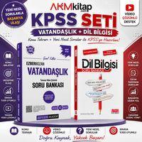 Pegem KPSS Vatandaşlık ve AKM Dil Bilgisi Soru Bankası Seti 2 Kitap