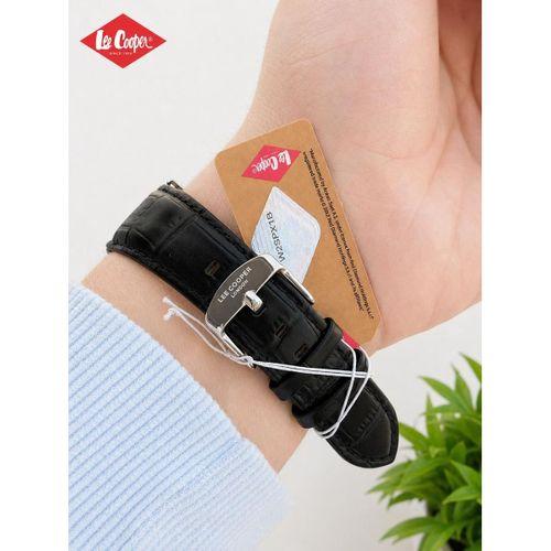 Lee Cooper Erkek Kol Saati 50 Mt Suya Dayanıklı Deri Kordon Bileklik Hediyeli VS.BLKT.0981