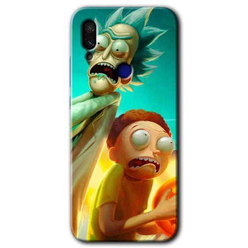 Redmi Note 7 Kılıf HD Desen Baskılı Arka Kapak - Rick Morty