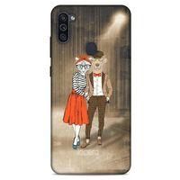 Samsung Galaxy M11 Kılıf FunnyMaX (31) TPU Kılıf Kahverengi