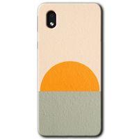 MRCİLETİSİM Samsung Galaxy A01 Core Kılıf Baskılı Kapak - Color Wall +Tam Kaplayan Mat Seramik