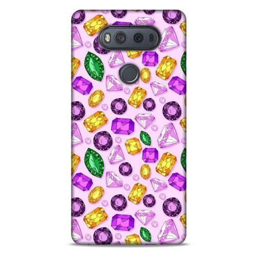 LG K61 Kılıf Baskılı Özel Seri Taşlı (50) Shockproof Kılıf