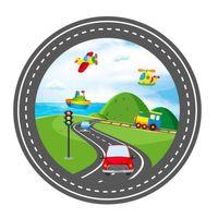 Karton Tabak Taşıtlar 23 Cm 8 Adet