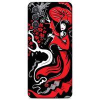 Lopard Samsung Galaxy A32 Uyumlu Kılıf Soyut Sanat (11) Baskılı Tam Koruma