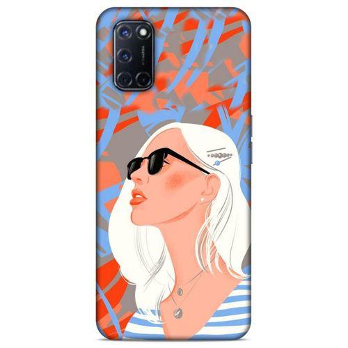 Lopard Oppo A92 Uyumlu Kılıf Sürreal Yüzler ♀ (13) Silikon Kap Baskılı