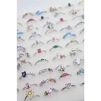 12'li Karışık Prenses Yüzük Seti - Gümüş