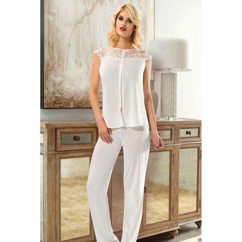 Ekru Penye Pijama Takımı - 1561