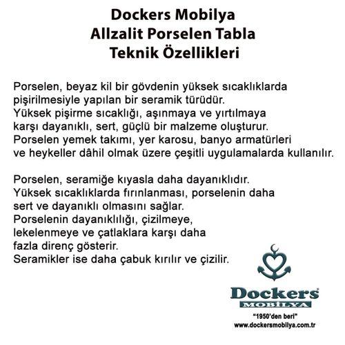 Allzalit Porselen Masa Tablası 80X160