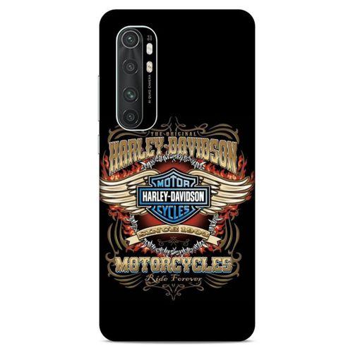 Xiaomi Mi Note 10 Lite Uyumlu Kılıf Motorsiklet (6) Silikon Kılıf Harley Davidson