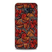 Samsung Galaxy S7 Edge Kılıf Kelebek Etkisi (5) Koruma Kabı Beyaz Lacivert