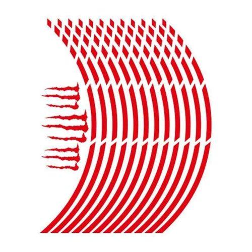 SEVGENT Reflektör Kırmızı Kesik 1 Set Jant Şeridi