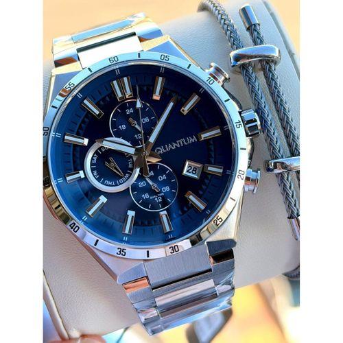 Quantum Çelik Kordon İtalyan Bileklikli 10 Atm Suya Dayanıklı 2 Yıl Garantili Erkek Kol Saati EQ.390