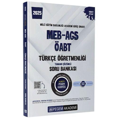 2025 MEB AGS ÖABT Türkçe Öğretmenliği Tamamı Çözümlü Soru Bankası Pegem Yayınları