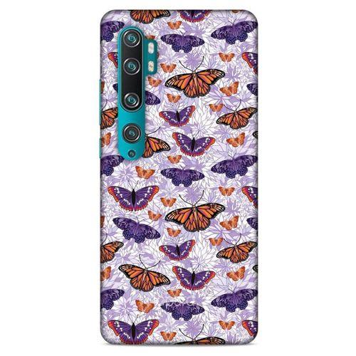 Xiaomi Mi Note 10 Pro Kılıf Kelebek Etkisi (45) Liquid Air Kılıf Mavi Toz Pembe