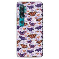 Xiaomi Mi Note 10 Pro Kılıf Kelebek Etkisi (45) Liquid Air Kılıf Mavi Toz Pembe