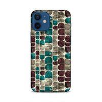 Apple iPhone 12 Mini Uyumlu Kılıf Romans (36) Glitter Kılıf Kahverengi