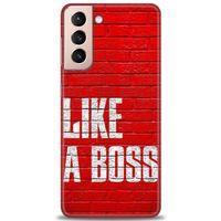 Samsung Galaxy S21 FE Kılıf HD Baskılı Kılıf - Like a Boss + Tam Ekran Koruyucu