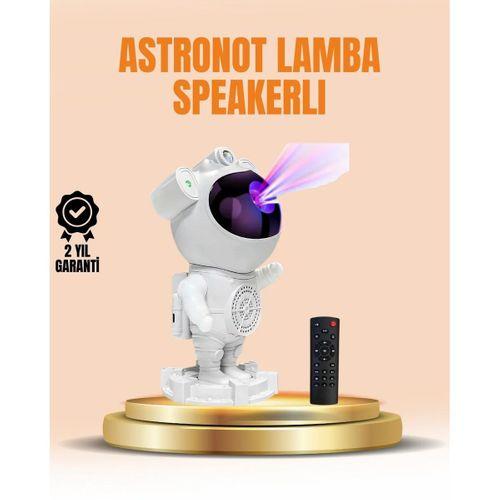 Bluetooth Ve Dahili Ses Özellikli Astronot Projeksiyon Lambası