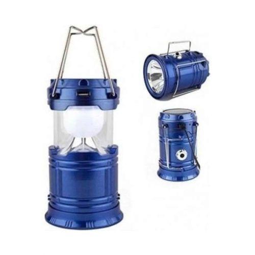 Kamp Lambası Solar Şarjlı Kızaklı Kamp Feneri Led Lamba Işıldak