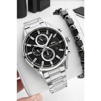 Slazenger Çelik Kordon İç Fonksiyonları Aktif 10 Atm+Bileklik Hediyeli Erkek Kol Saati VS.BLKT.0892