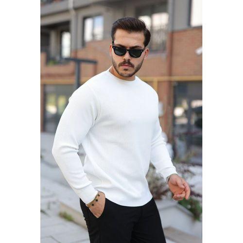 Erkek Selanik Örme Bisiklet Yaka Triko