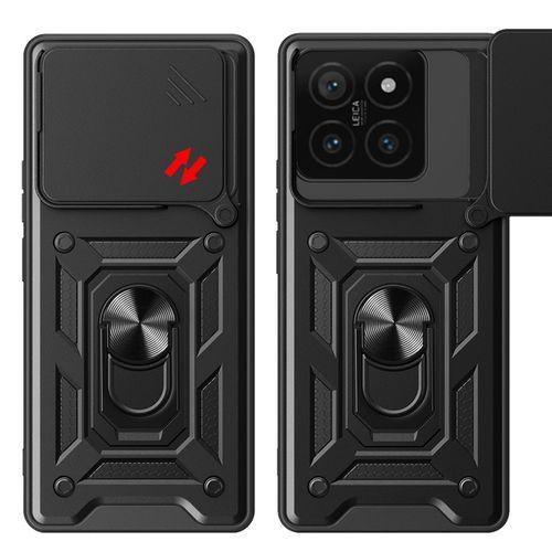 Xiaomi 14T Pro Kılıf Magnetik Standlı Kamera Korumalı Zore Sürgülü Vega Kapak