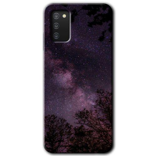 Samsung Galaxy A02s Kılıf HD Desen Baskılı Arka Kapak - Gece Galaksi