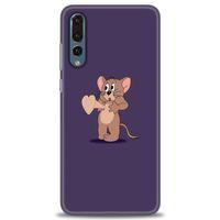 Huawei P20 Pro Kılıf HD Baskılı Kılıf - Aşık Jerry + Tam Ekran Koruyucu