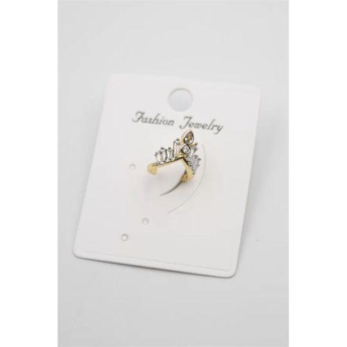 Taşlı Kıkırdak Küpe - Altın