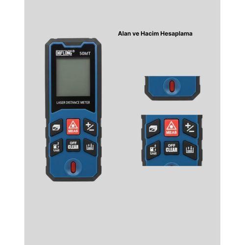Profesyonel Lazer Metre Hassas Ölçüm Ve Dijital Ekran