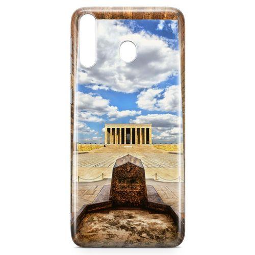 Samsung Galaxy M30 Kılıf Anıtkabir Perspektif Arka Kapak Koruma Desenli Full Koruyucu