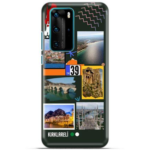 Lopard Huawei P40 Pro Uyumlu Kılıf Şehirli ※ (39) Kırklareli Liquid Crystal Kılıf