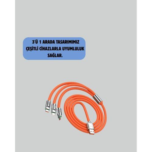 Çoklu Cihaz Dostu 120 w Hızlı Şarj Kablosu – Tek Kablo İle Her Cihaz Elinizin Altında