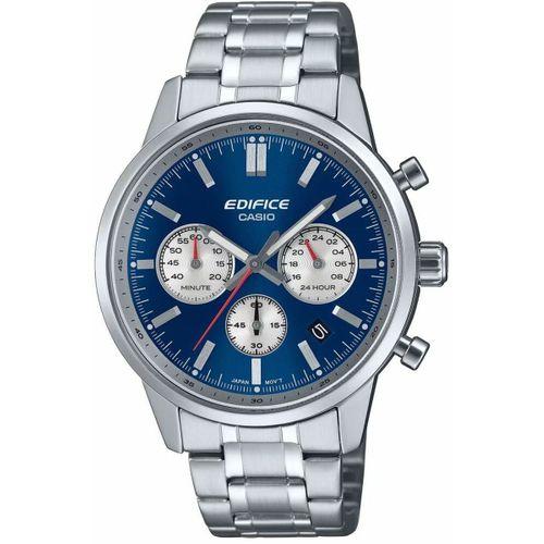 Casio EFR-575D-2ADF Edifice Quartz Çelik Gri Mavi Kadran 10 ATM 41 mm Erkek Kol Saati