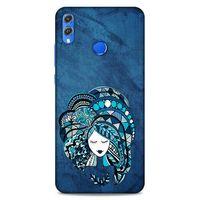 Lopard Huawei Honor 8x Uyumlu Kılıf Sürreal Yüzler ♀ (35) Fit Design Kılıf Baskılı