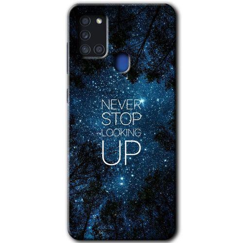 Potkal Hediye Fabrikası Samsung Galaxy A21s Kılıf HD Desen Baskılı Arka Kapak - Stars Wallpaper