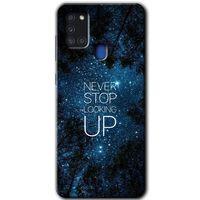 Potkal Hediye Fabrikası Samsung Galaxy A21s Kılıf HD Desen Baskılı Arka Kapak - Stars Wallpaper