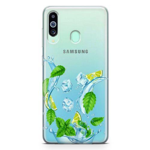 Samsung Galaxy A60 Kılıf Nane Limon Buz Arka Kapak Koruma Desenli Full Koruyucu