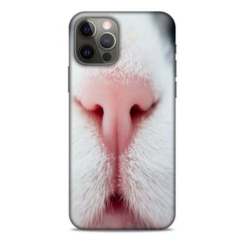 Lopard Apple iPhone 12 Pro Uyumlu Kılıf Kediler (20) Koruyucu Kılıf Şirin Burun