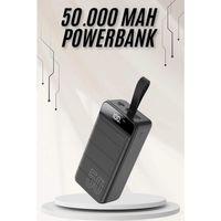 Powerbank Çoklu Şarj Girişi 50.000 Mah Taşınabilir Dijital Göstergeli
